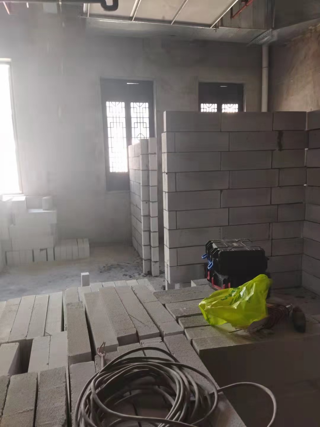 轻质砖隔墙施工细节图